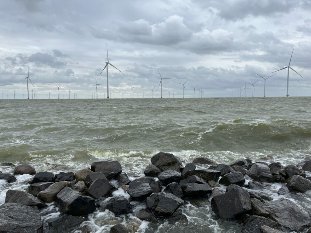 Afsluitdijk aan IJsselmeer kant