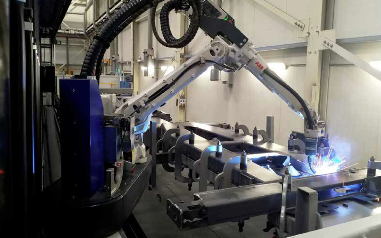 Lasrobot van RobWelding in actie