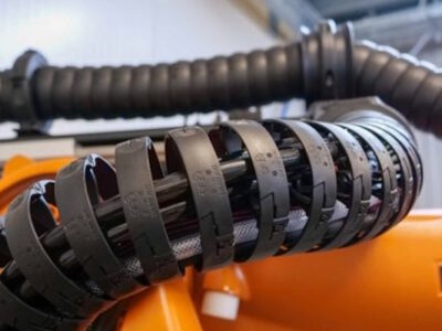 kabelgeleiding op kuka robot