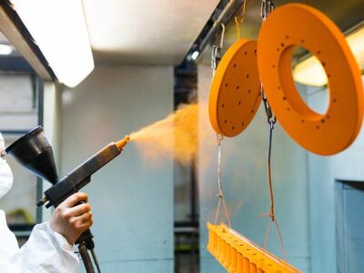 aanbrengen van tribo-coating